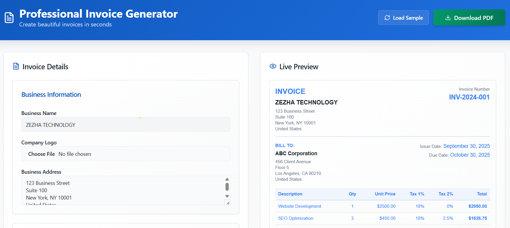 Invoice Generator