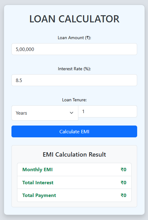 EMI Calculator